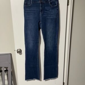 Women's Dark Indigo Stretch Bootcut Jeans Size 18/37” Inseam